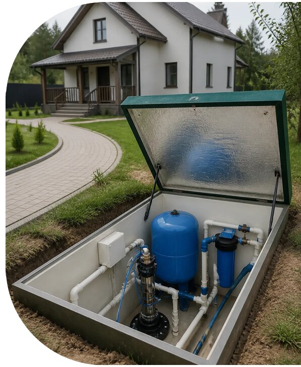 Автономное водоснабжение дома в Люберцах от 157815 р. | АПаруса-Люб